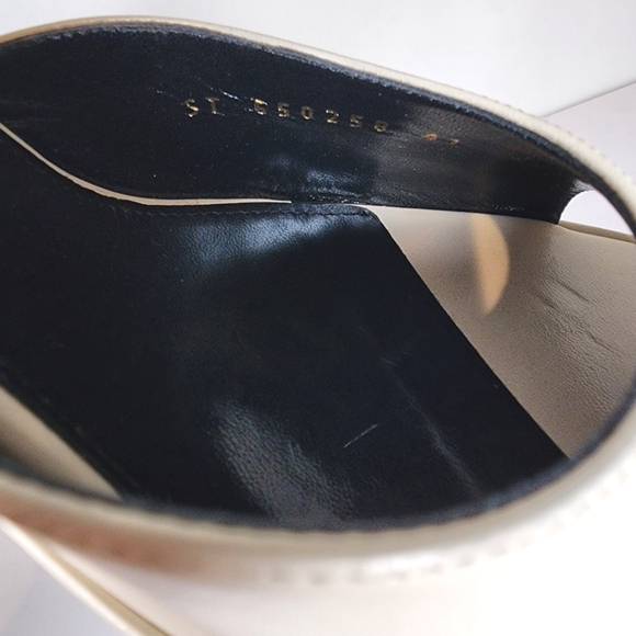 Yves Saint Laurent Jodie 95 Open Toe Heel Platform in Pearl Size 41 - Picture 5 of 7